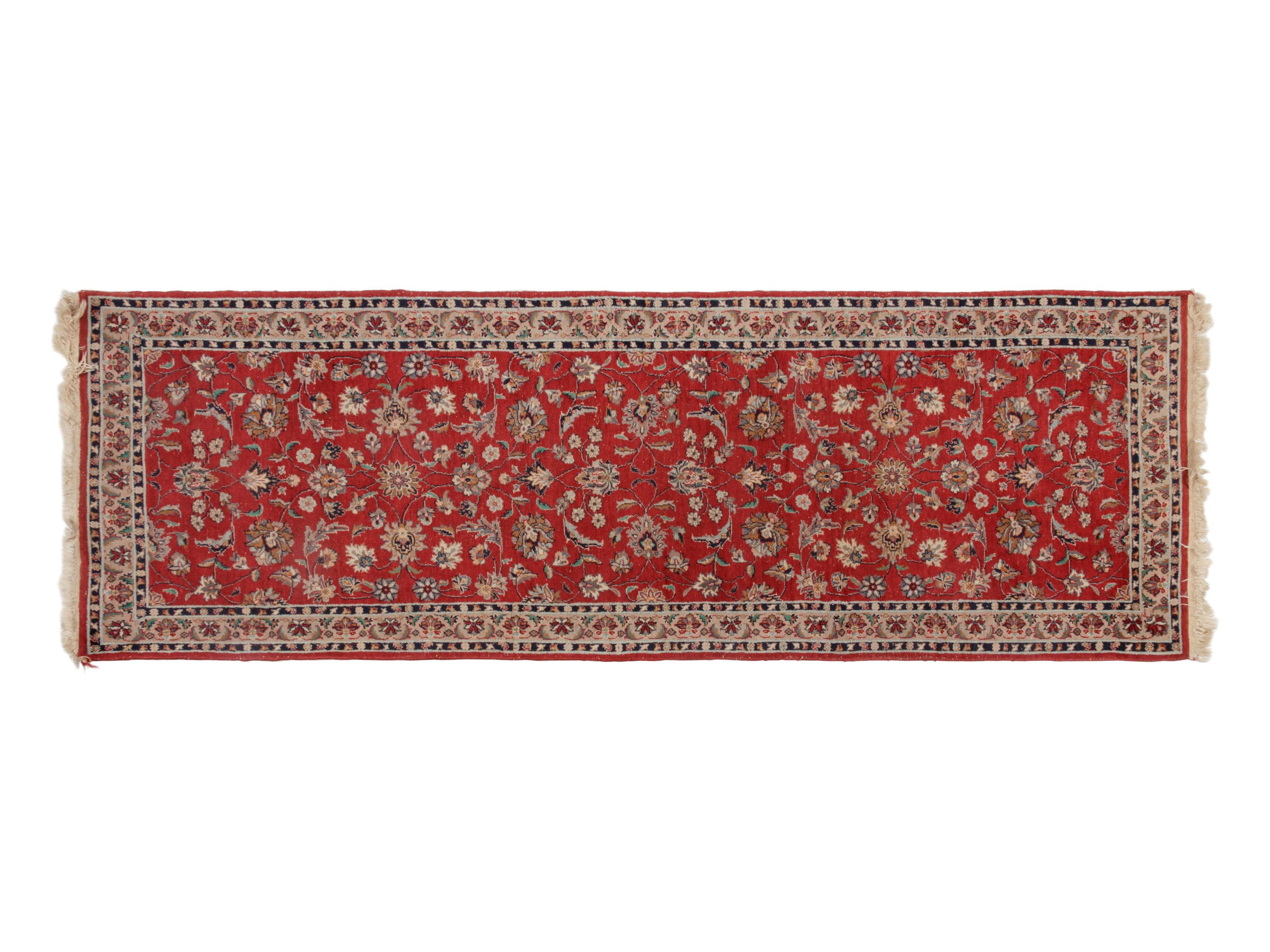A Kashan Wool Runner