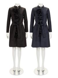 Two Oscar de la Renta Ruffled Taffeta Jackets, 2010