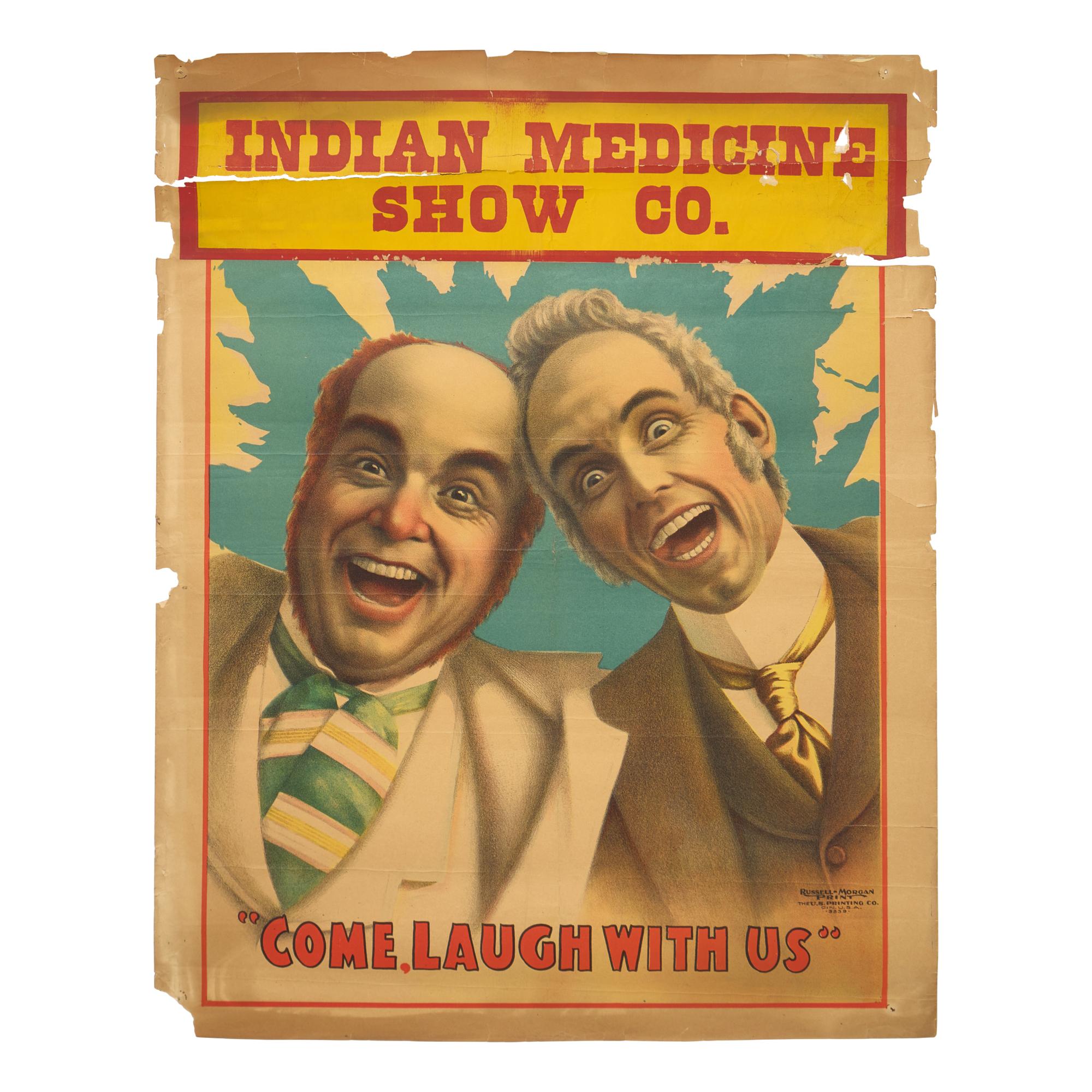 [Curiosa] Indian Medicine Show Co. "Come, Laugh With Us" Poster