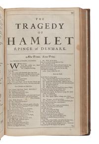 SHAKESPEARE, William (1564-1616). Mr. William Shakespear's Comedies, Histories, and Tragedies. Published according to the true Original Copies. Unto which is added, SEVEN PLAYS, Never before Printed in Folio . [London: Printed for H. Herringman, E. Brewster, and R. Bentley, 1685.]