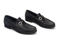 SALVATORE FERRAGAMO MEN'S CROCODILE LOAFERS