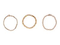 COLLECTION OF YELLOW GOLD BRACELETS