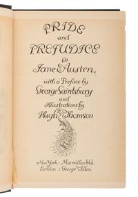 AUSTEN, Jane (1775-1817). Pride and Prejudice . Hugh Thomson, illustrator. New York and London: Macmillan & Co., and George Allen, 1894.