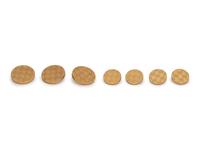 A 14 Karat Yellow Gold Button Dress Set, Neiman Marcus,