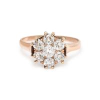 ANTIQUE, DIAMOND CLUSTER RING