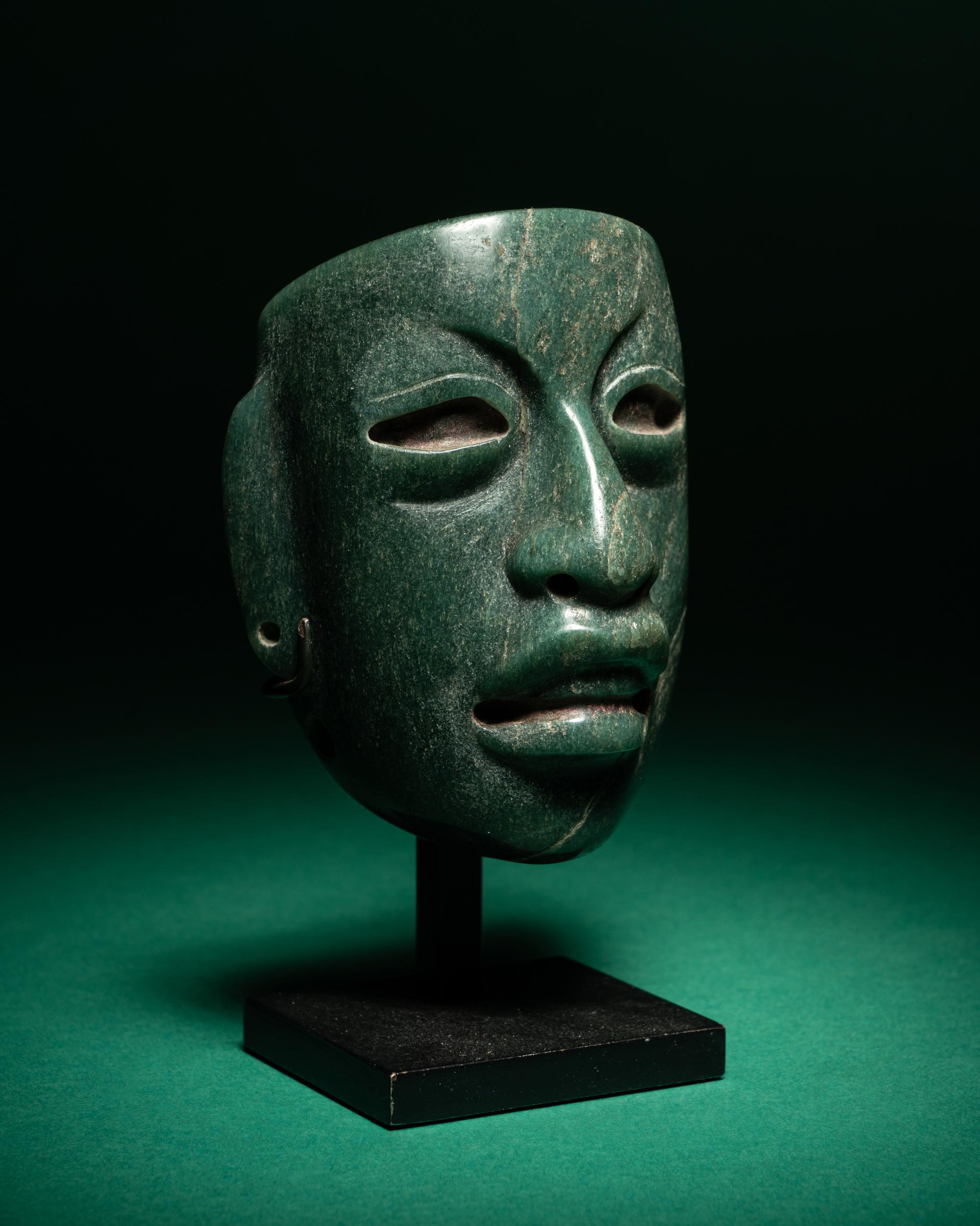 An Olmec Jade Maskette