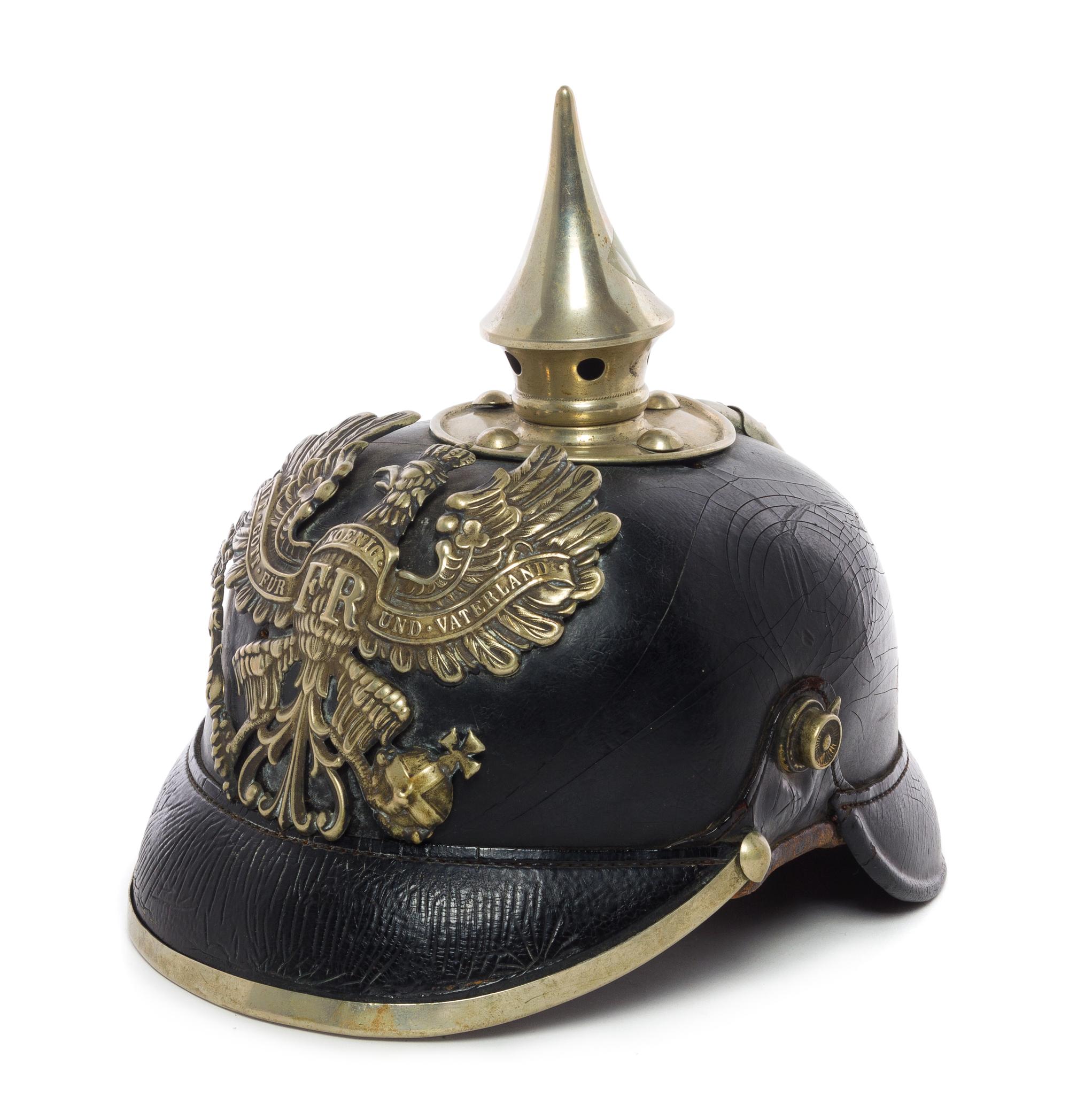 A Prussian Infantry Pickelhaube Length 9 1/2 inches. — EARLY 20TH CENTURY