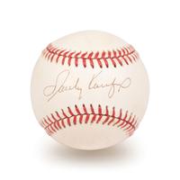 A Sandy Koufax Signed Autograph Baseball (Beckett Authentication Services Letter BAS Certified)