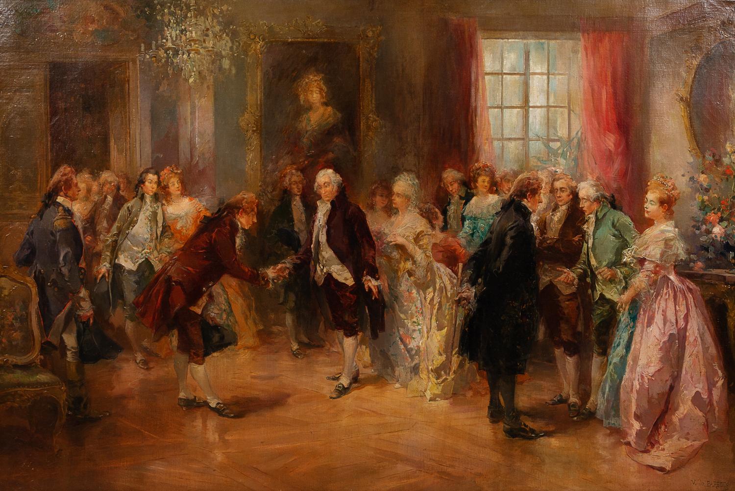 Vicente García de Parede, (Spanish, 1845-1903), The Meeting