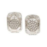 ROCK CRYSTAL AND DIAMOND EARRINGS