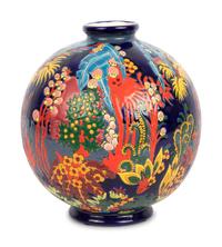 A French Longwy Enamel Porcelain Vase