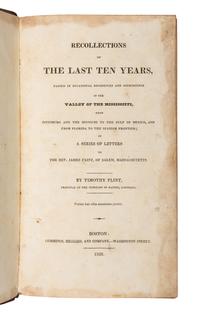 [MISSISSIPPI & THE WEST]. A group of 5 works relating to travel and exploration in the West and the Mississippi Valley, comprising: