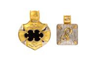 A Collection of 21 Karat Yellow and White Gold Pendants, 20.90 dwts.