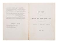 [CIVIL WAR]. Register of the Officers & Cadets of the U.S. Military Academy. 1857. With notations.