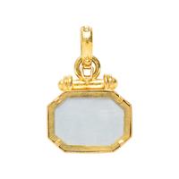 ELIZABETH LOCKE, YELLOW GOLD AND VENETIAN GLASS INTAGLIO PENDANT