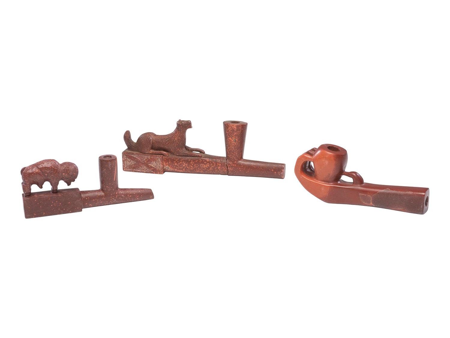 Western Great Lakes Catlinite Pipe Bowls