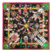 Four Hermès Items: Two 90cm Scarves and Two Ties