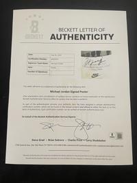 A Michael Jordan Signed Autograph Original Nike Wings Poster (Beckett Authentication Services Letter)