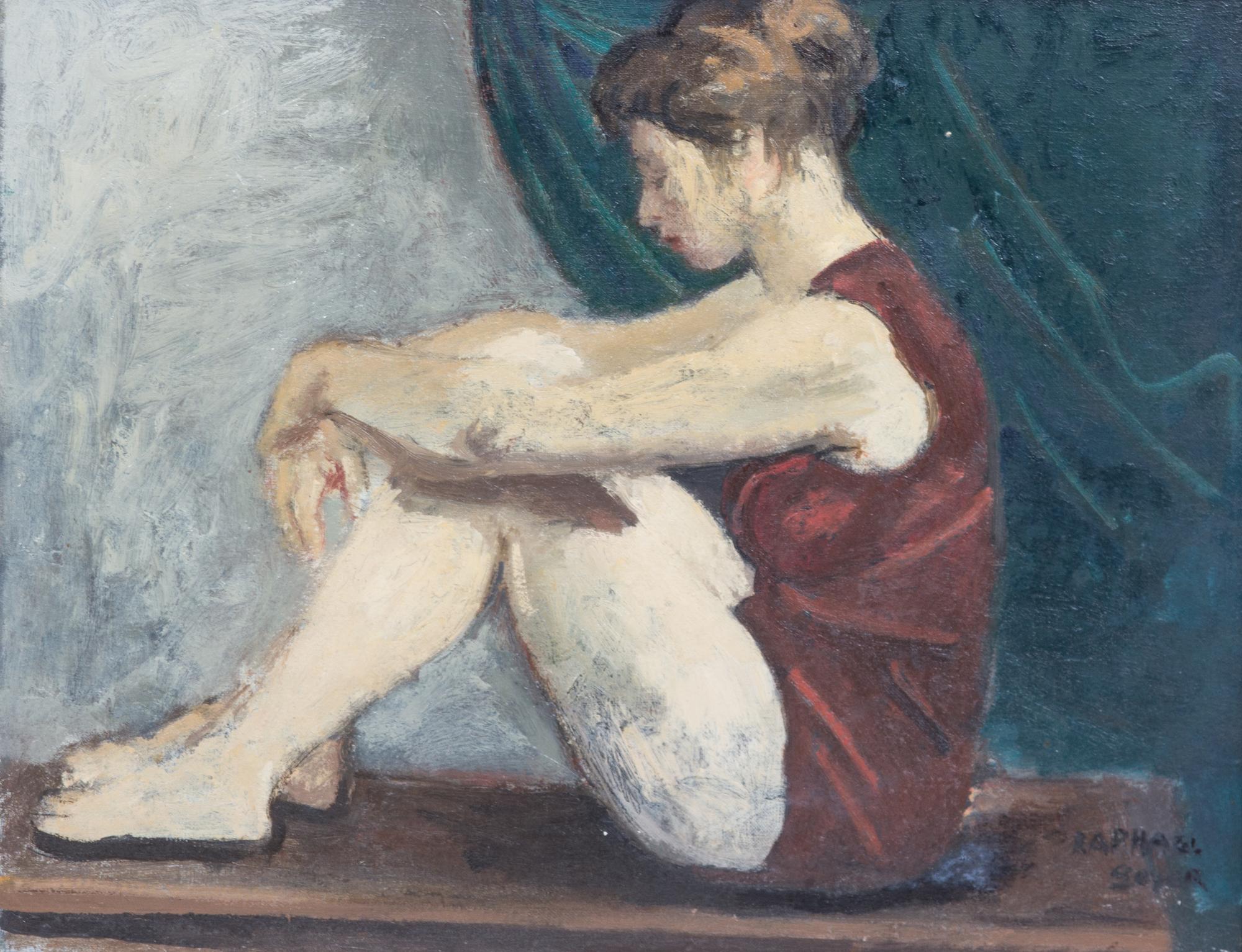 Raphael Soyer, (Russian/American, 1899-1987), Seated Dancer