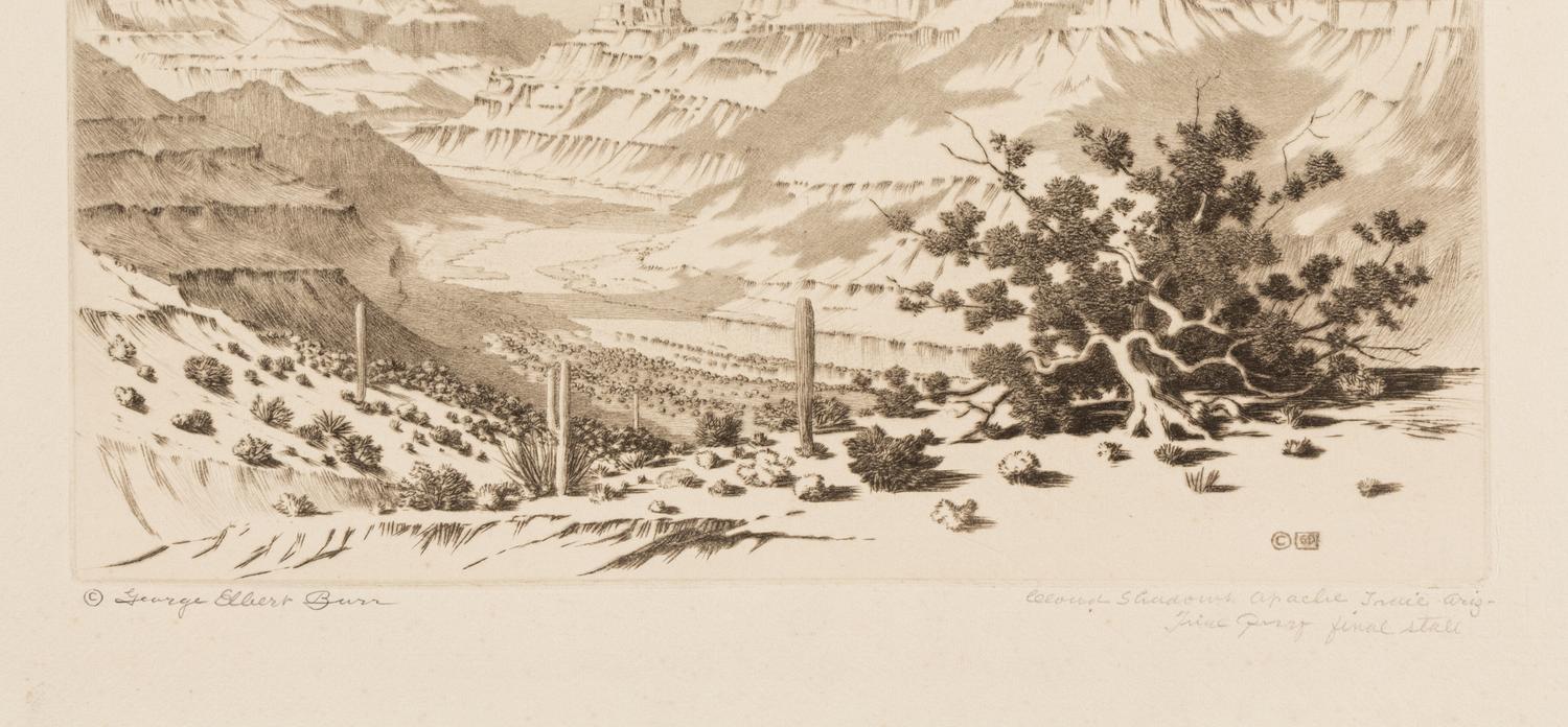 Two Works: Cloud Shadows, Apache Trail, Ariz. and Desert Monument - Arizona