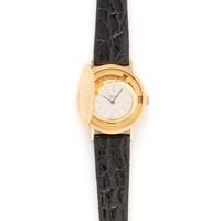 CHOPARD, 18K YELLOW GOLD HIDDEN DIAL COIN WATCH