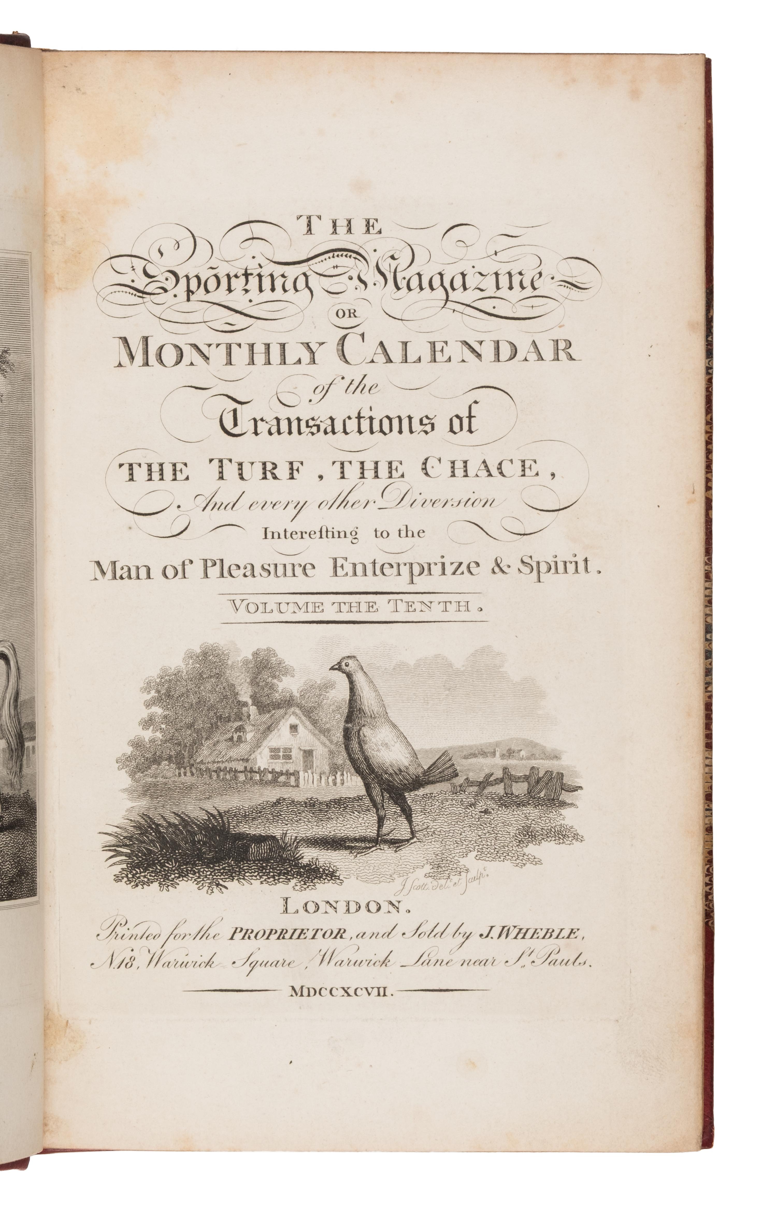 [Sporting] The Sporting Magazine, or, Monthly Calendar...