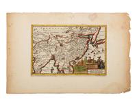 VAN DER AA, Pieter (1659-1733). 't Koninkryk van China met d'Aangrenzende Landen Siam et Bengale . Leiden, ca 1706.