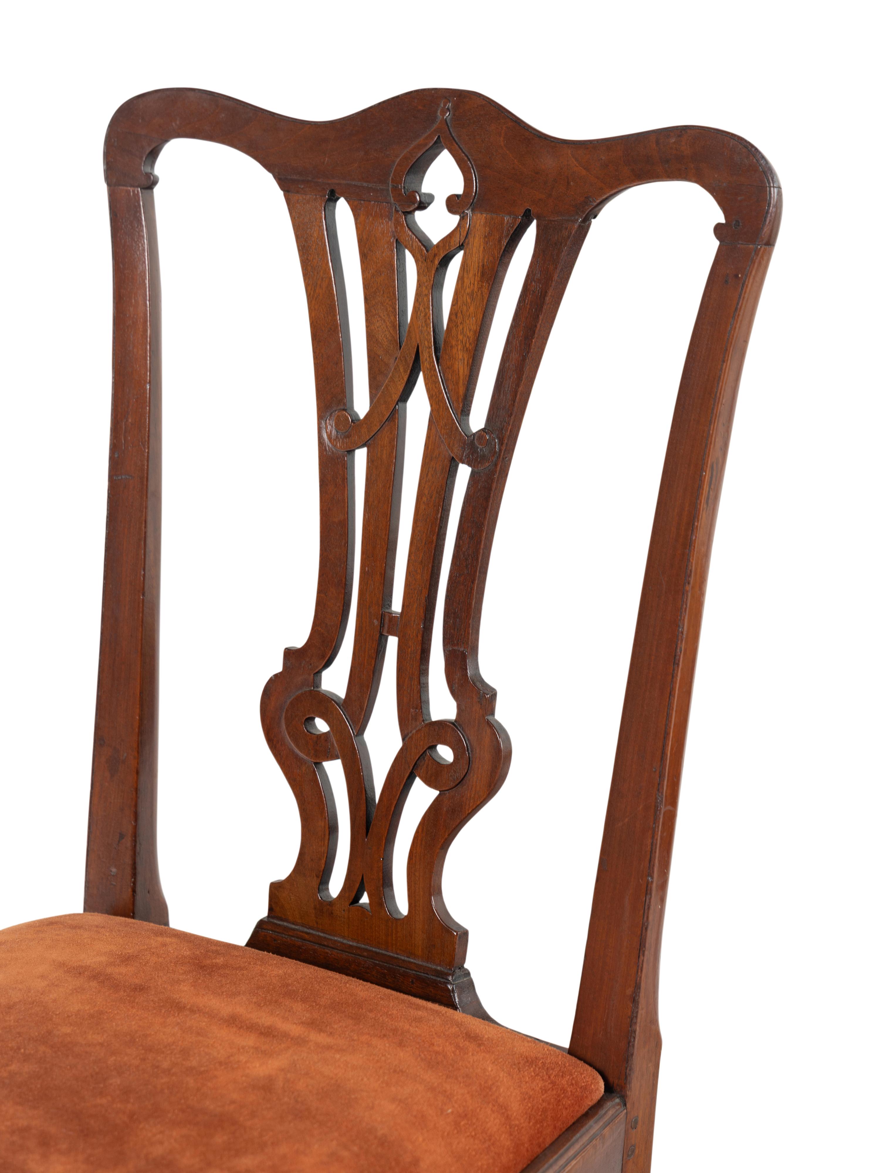 A Pair of George III Mahogany Dining Chairs