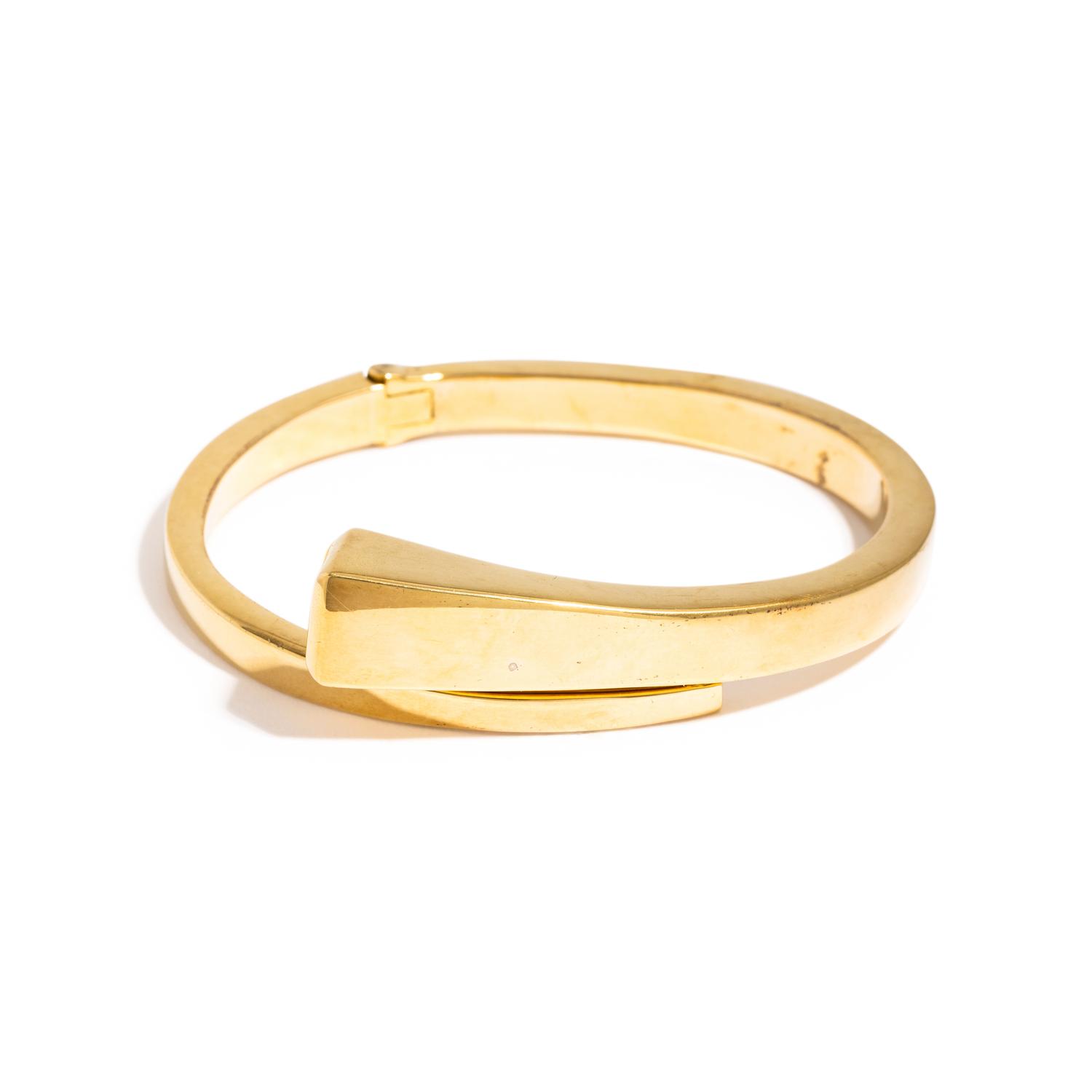 YELLOW GOLD BANGLE BRACLET