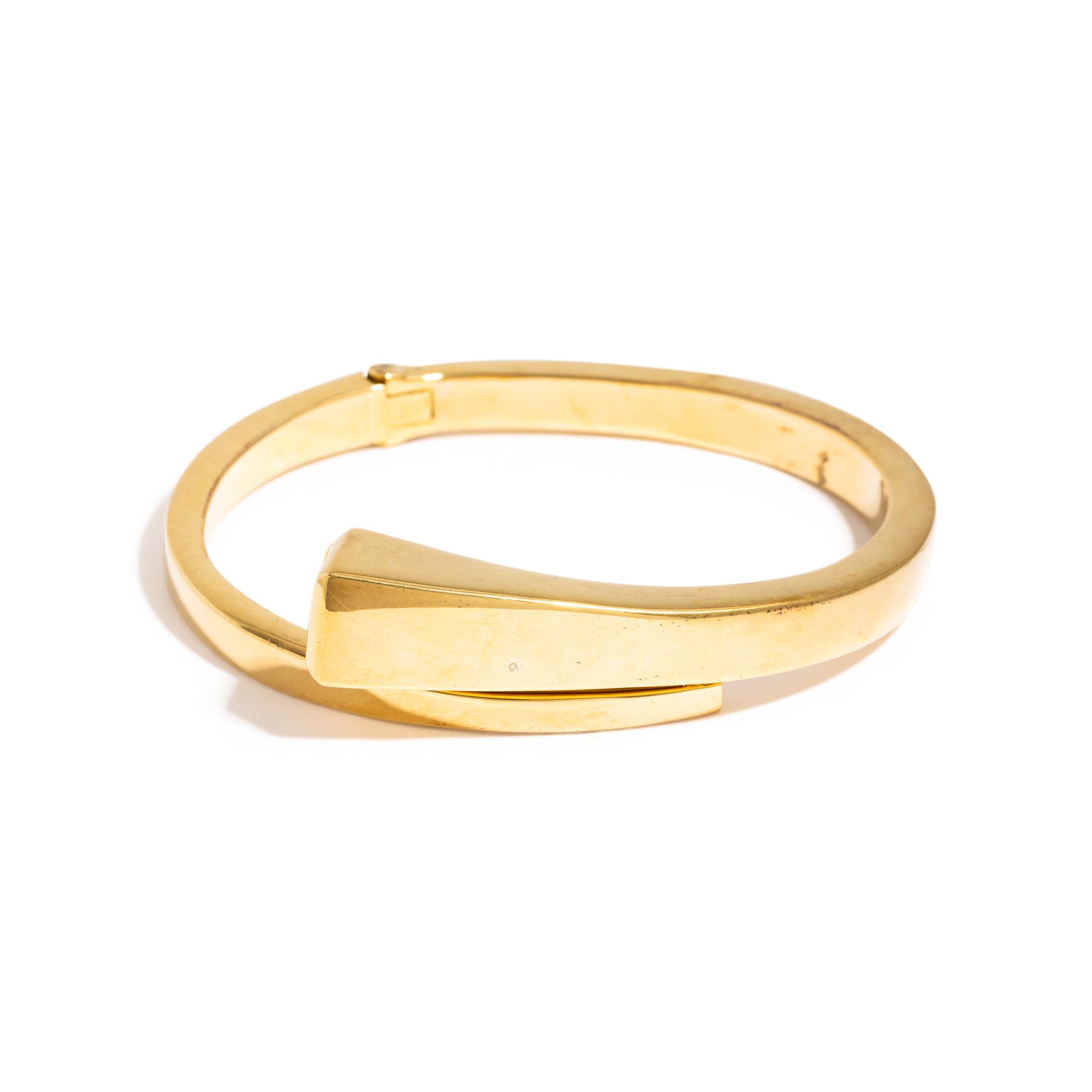 YELLOW GOLD BANGLE BRACLET
