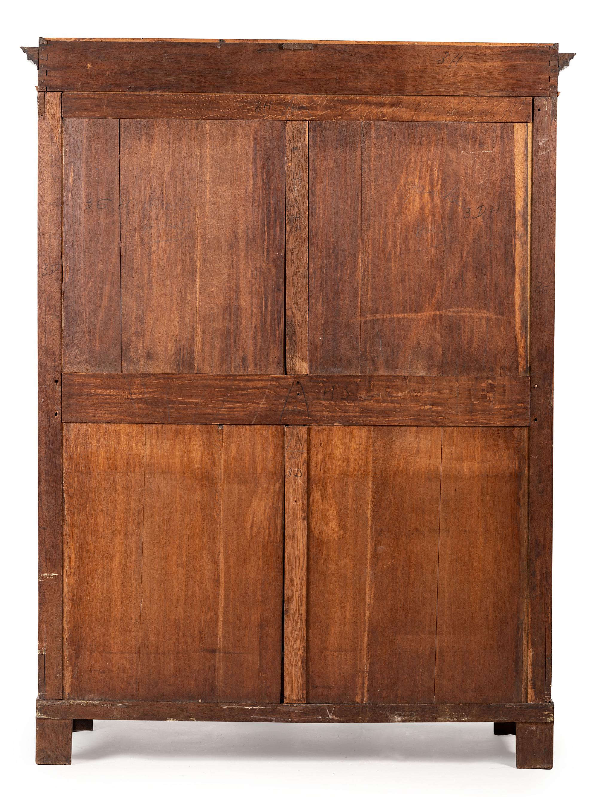 A Russian Brass Mounted Mahogany Armoire