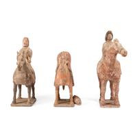 Three Chinese Equestrian Figures