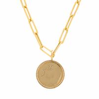 Yellow Gold and Diamond Pendant Necklace
