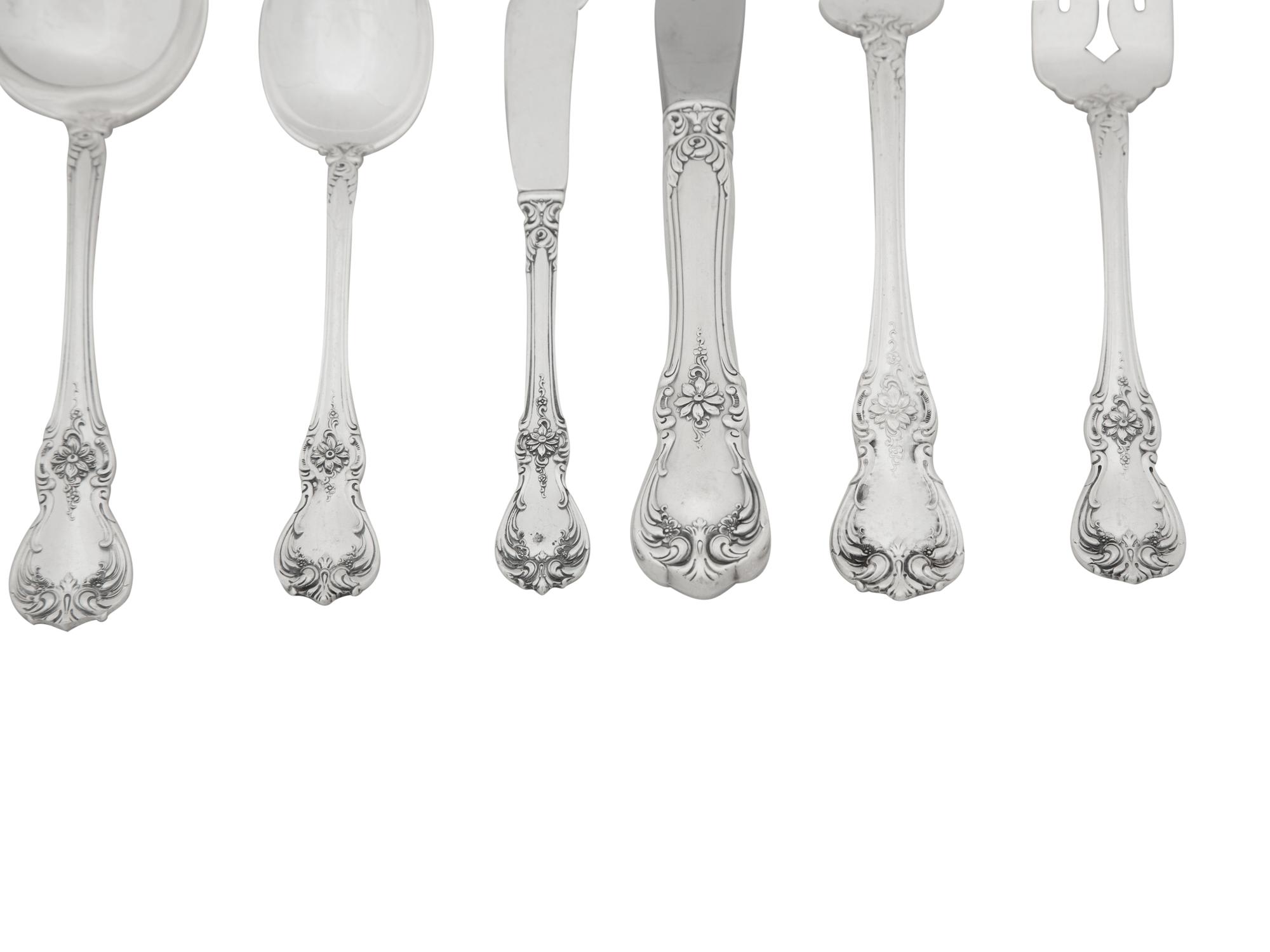 An American Silver Flatware Service