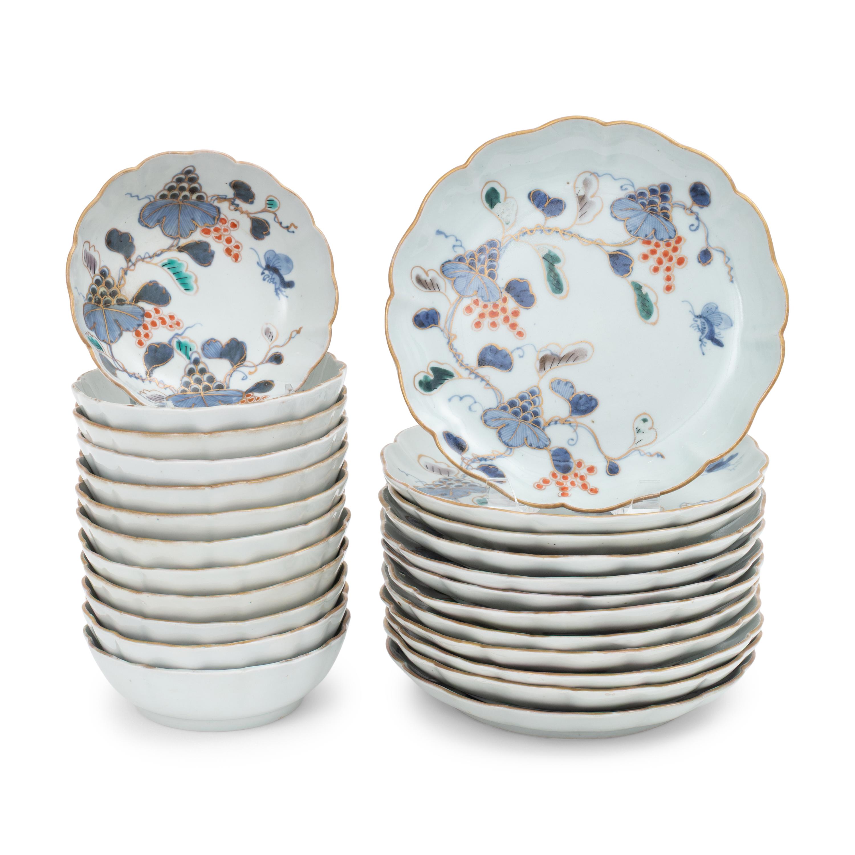 A Group of Japanese Arita Porcelain Dishes