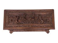 A Spanish Renaissance Revival Style Carved Cassone