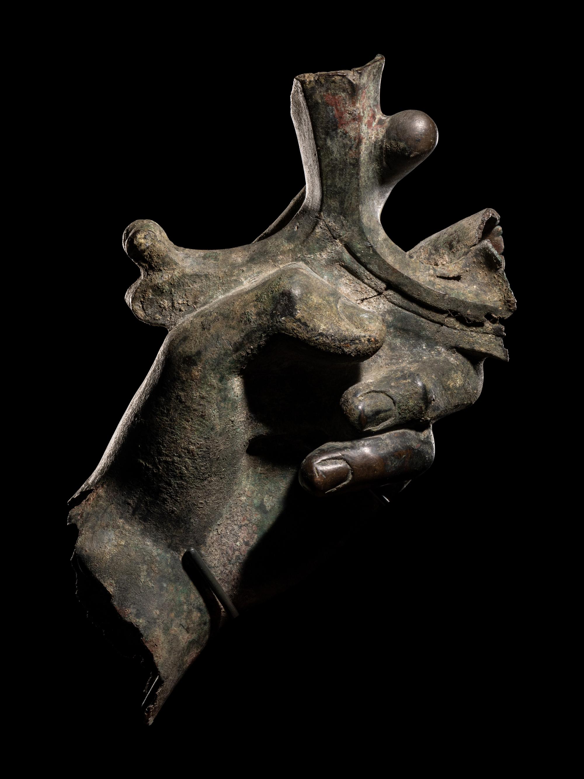 A Roman Bronze Hand Holding a Sword