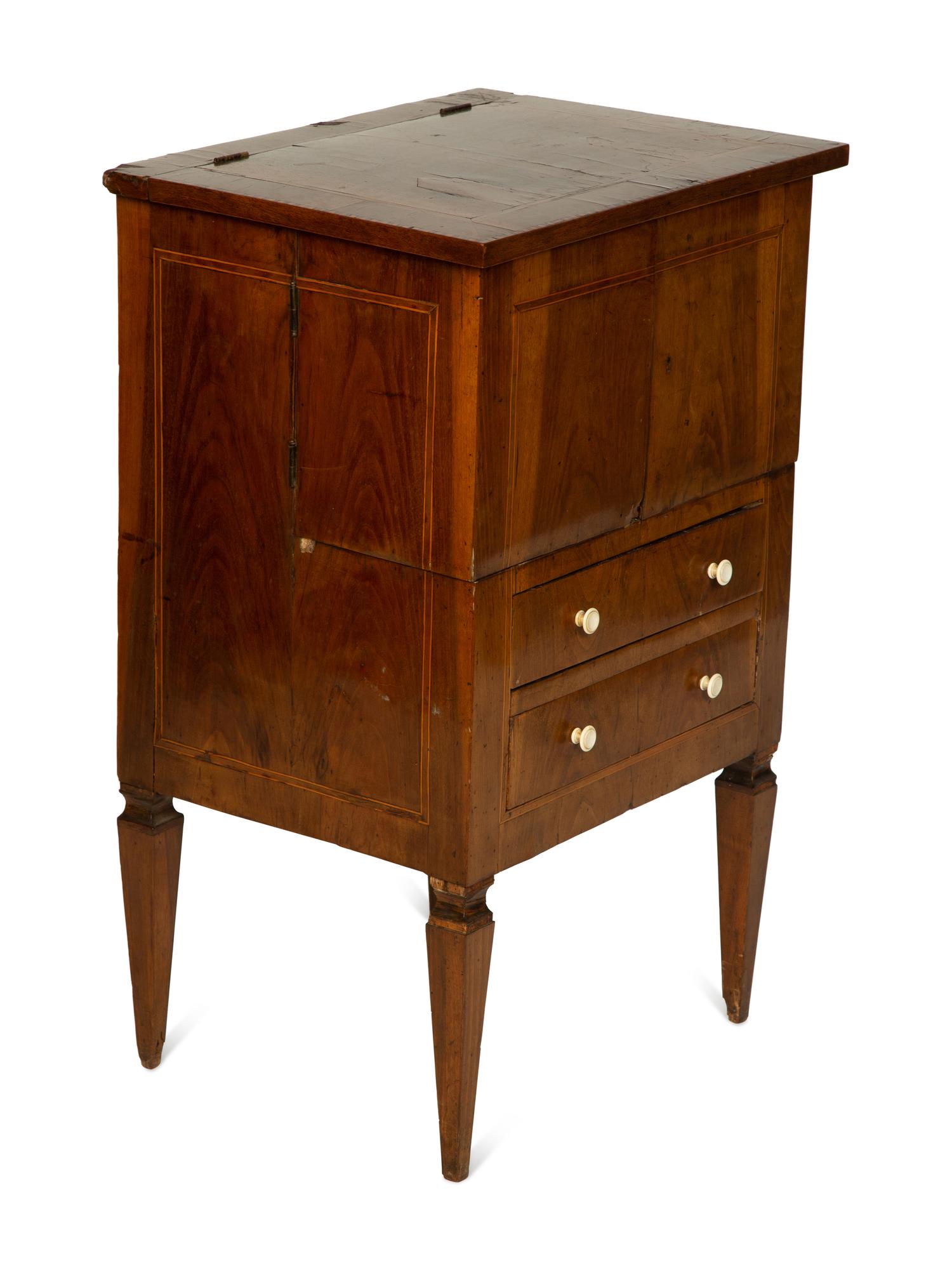 An Italian Walnut Commodino