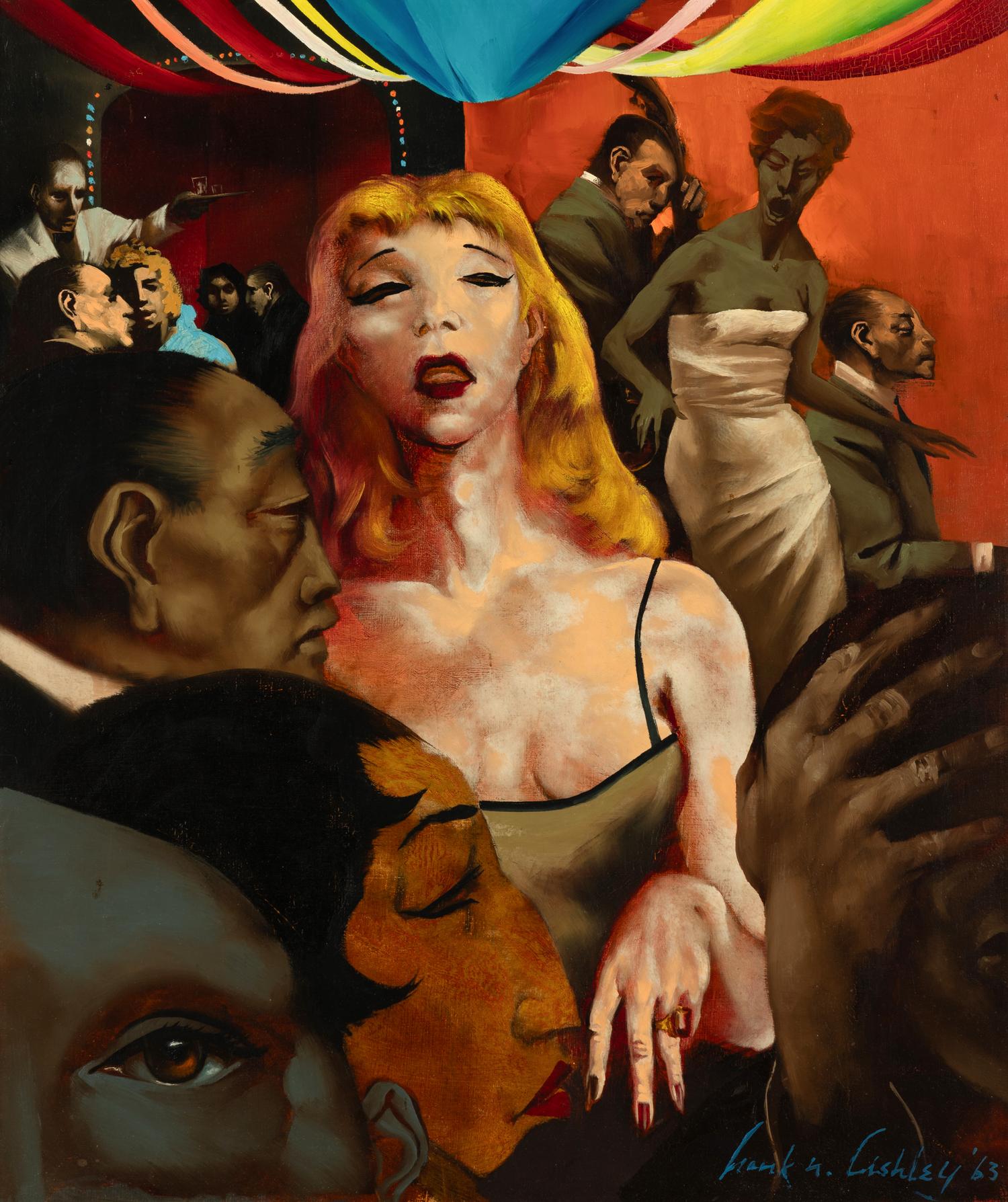 Frank Nelson Ashley (American, 1920–2007) — Supper Club Hungry I, 1963