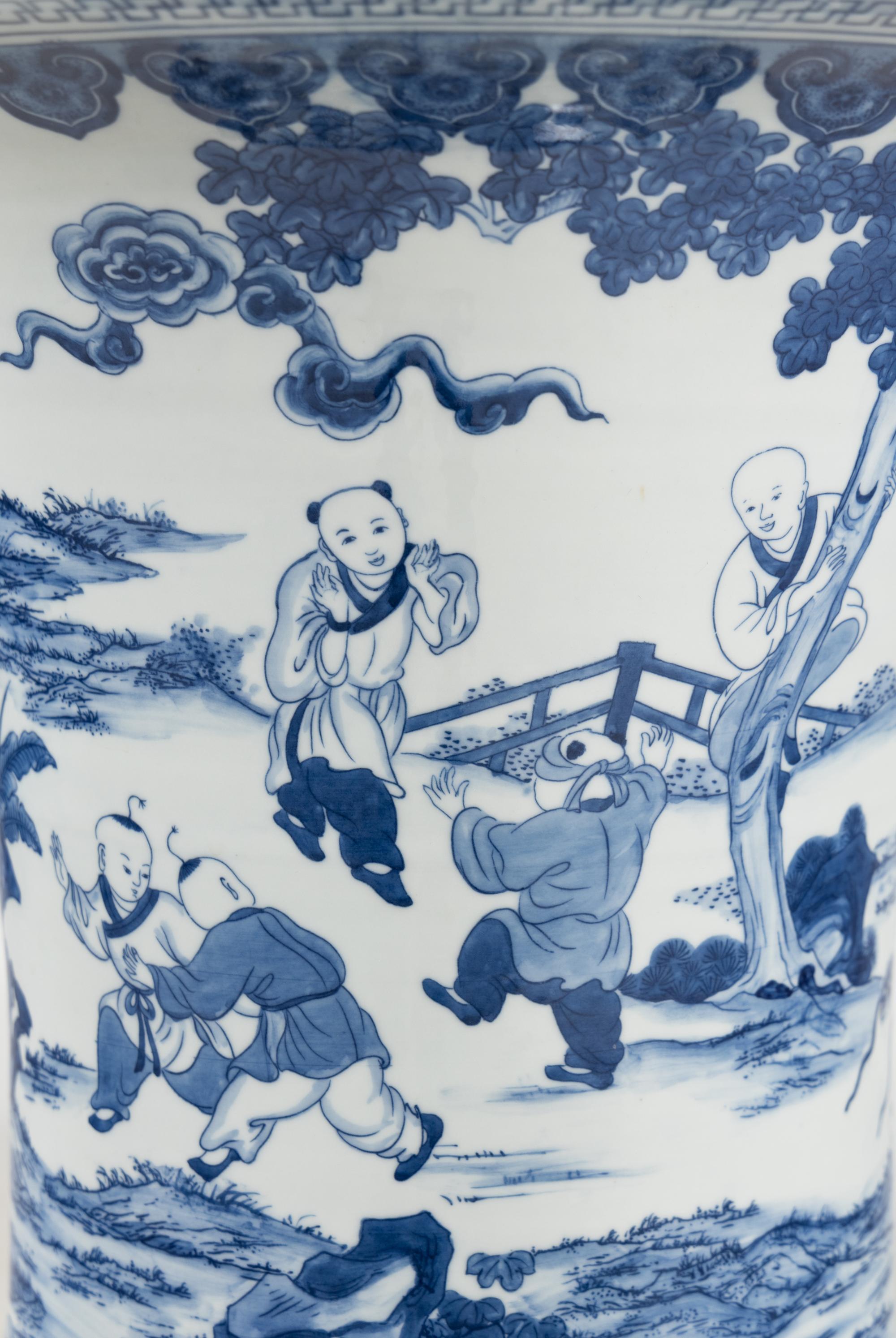 A Massive Chinese Export Porcelain Floor Vase