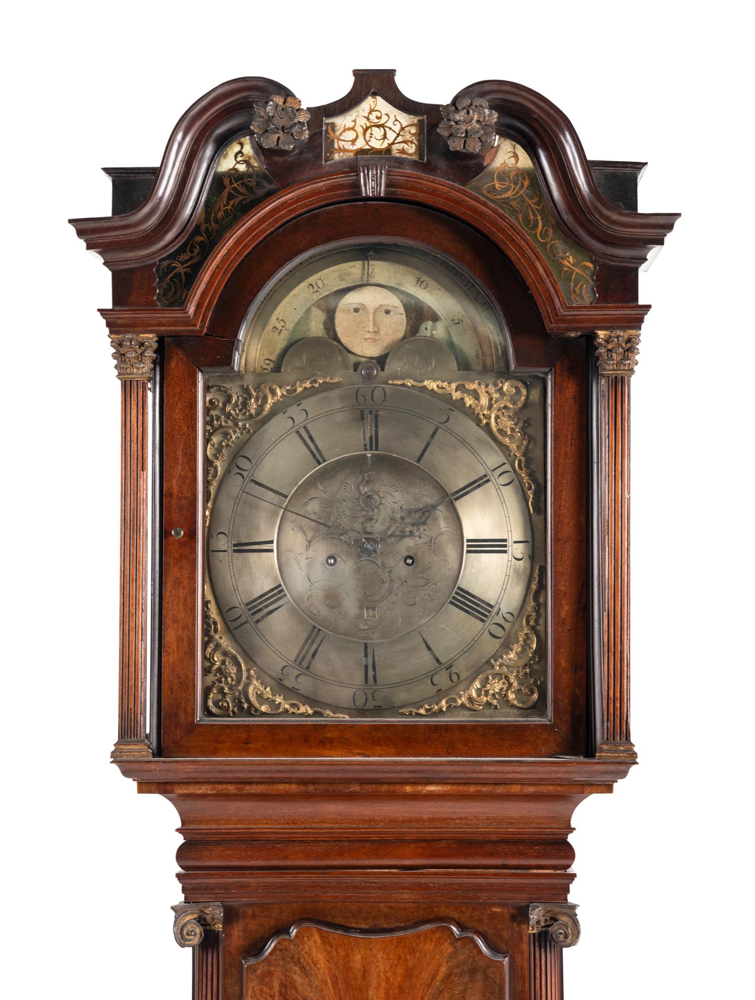 A George III Mahogany Tall Case Clock