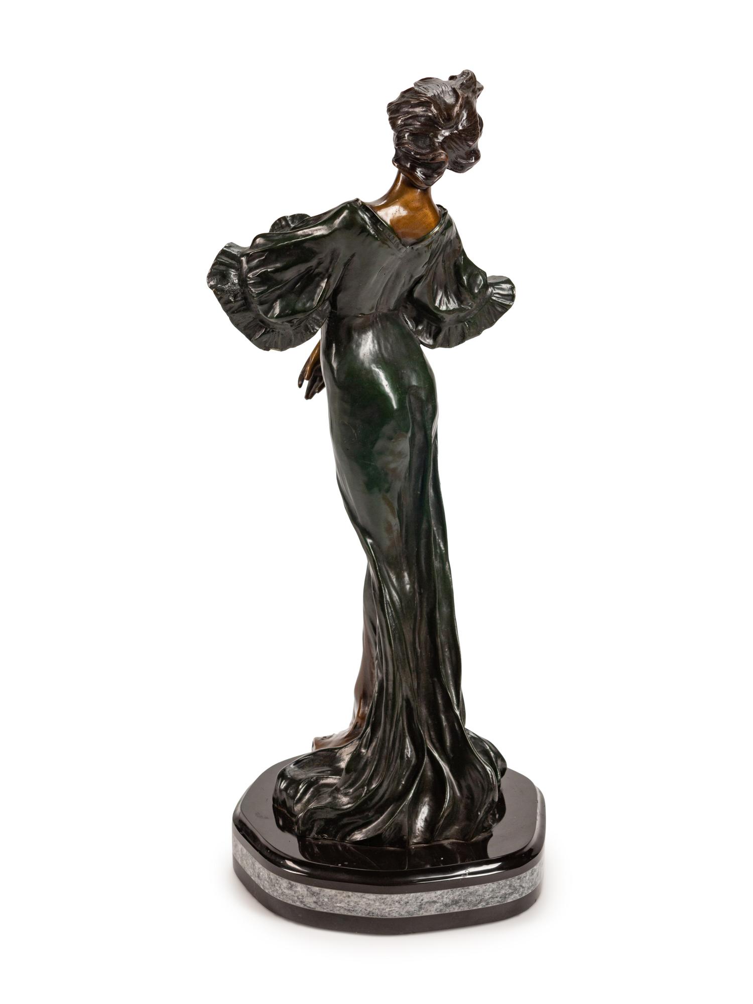 A Patinated Bronze Figure: Flora — 20TH CENTURY