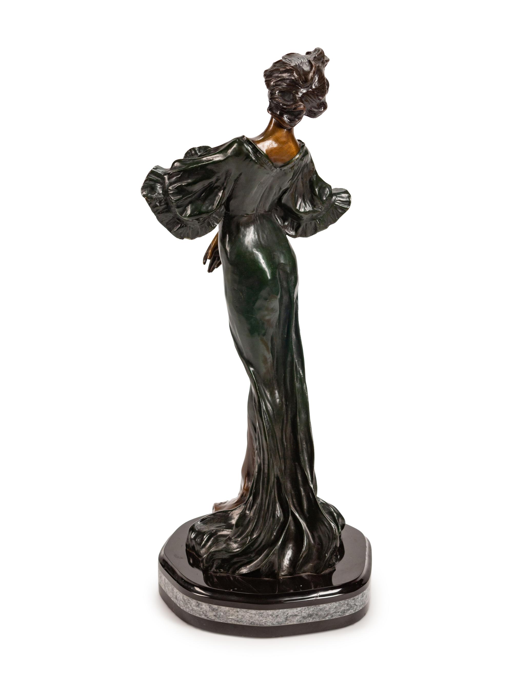 A Patinated Bronze Figure: Flora — 20TH CENTURY
