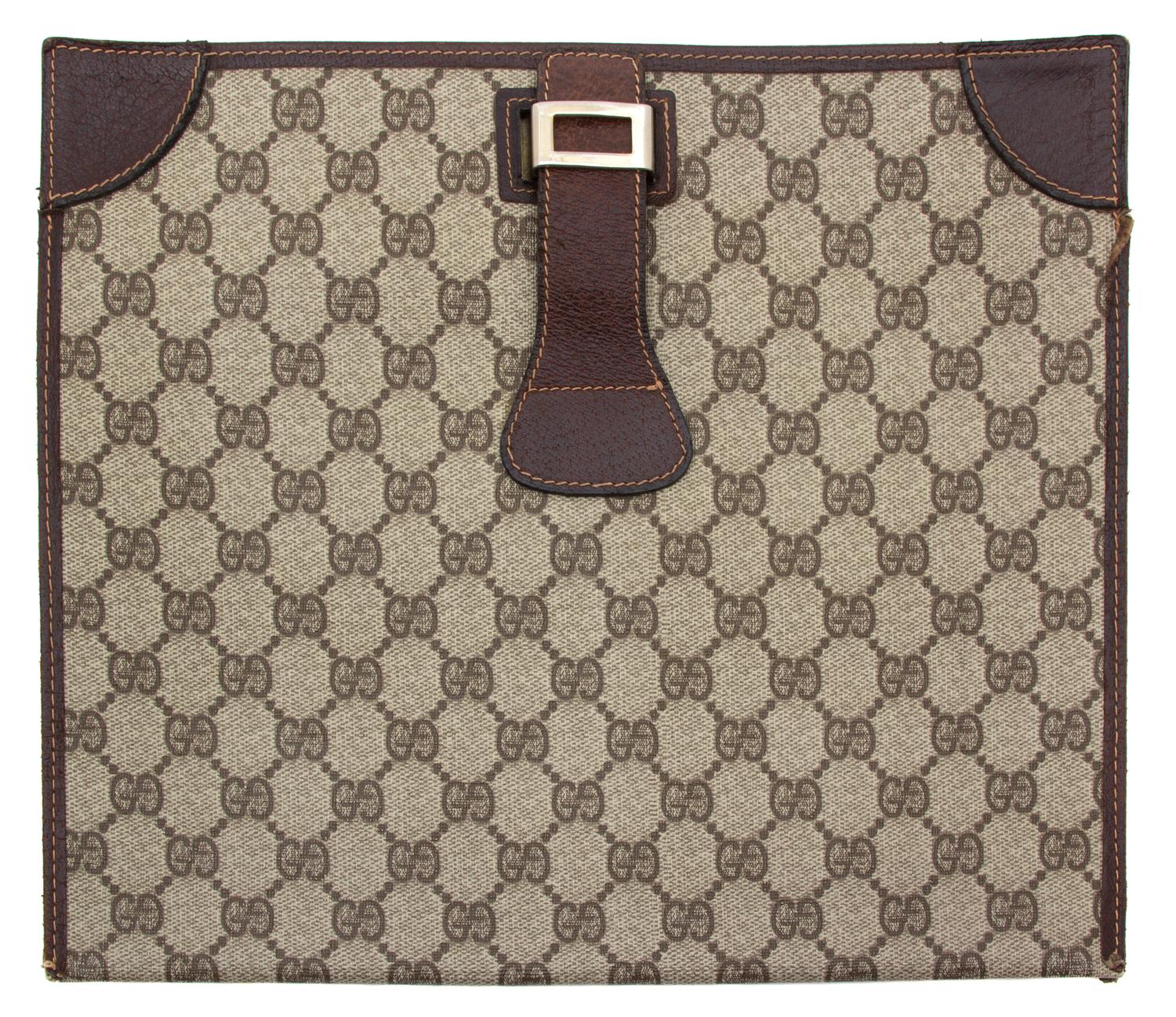 A Gucci Monogram Canvas Folio,
