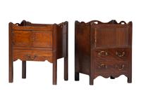 Two Georgian Mahogany Commodes