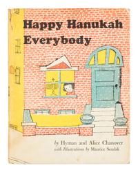 SENDAK, Maurice (1928-2012), illustrator. -- CHANOVER, Hyman and Alice. Happy Hanukah Everybody . New York: United Synagogue Commission on Jewish Education, 1955.