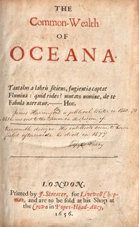[Literature] (Harrington, James). The Common-Wealth of Oceana