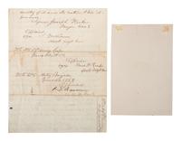 [CIVIL WAR]. Manuscript copy of General Joseph Hooker's General Orders No. 65, in which he turns over command of the Army of the Potomac to General George Meade. Frederick, MD, 28 June 1863.