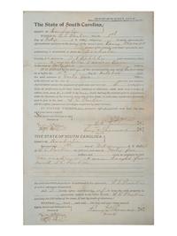 [RECONSTRUCTION]. A pair of crop liens for South Carolina farmers. 1874, 1904.