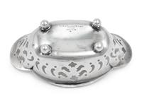 A Group of Four Tiffany & Co. Silver Reticulated Nut Dishes